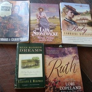 5 Historical Fiction/ Romance Novel Books